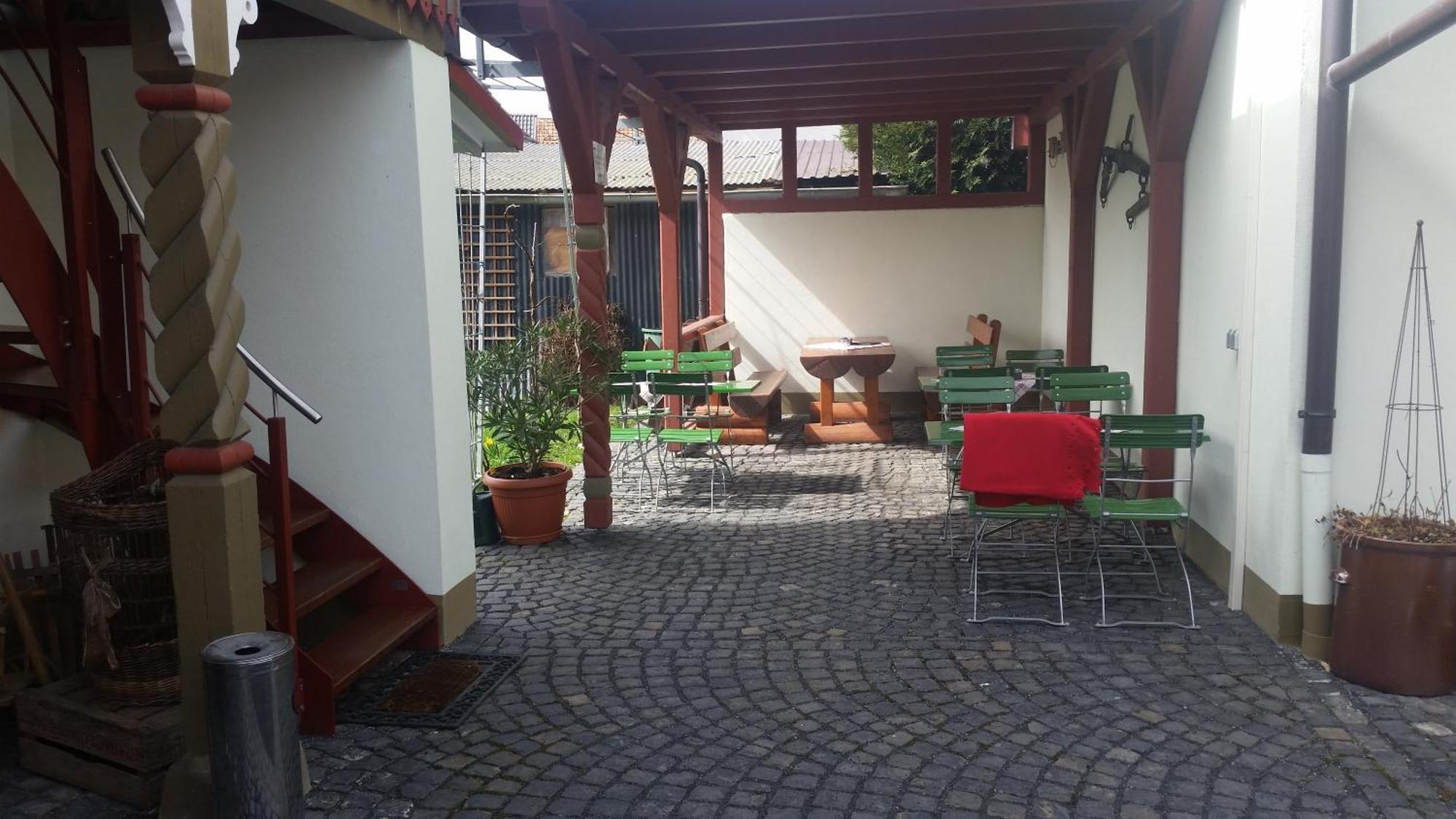 Cafe Im Hof- Bed & Breakfast Streufdorf Luaran gambar